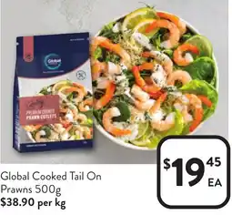 Foodworks Global Cooked Tail On Prawns offer