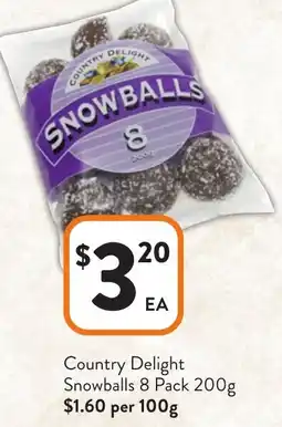 Foodworks Country Delight Snowballs offer
