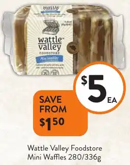 Foodworks Wattle Valley Foodstore Mini Waffles offer