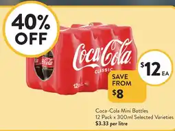 Foodworks Coca-Cola Mini Bottles offer