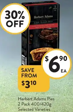 Foodworks Herbert Adams Pies offer