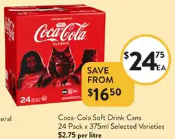 Foodworks Coca-Cola Soft Drink Cans offer