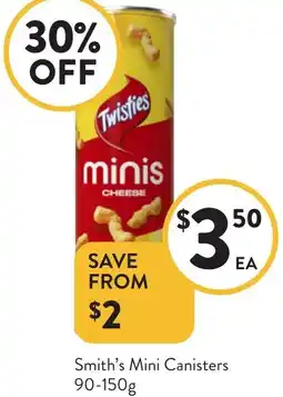 Foodworks Smith's Mini Canisters offer