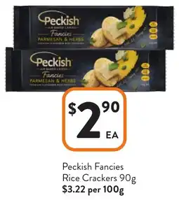 Foodworks Peckish Fancies Rice Crackers offer