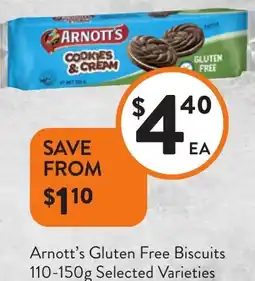 Foodworks Arnott's Gluten Free Biscuits offer