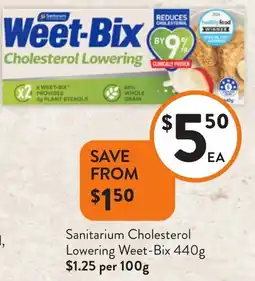 Foodworks Sanitarium Cholesterol Lowering Weet-Bix offer