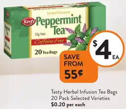 Foodworks Tasty Herbal Infusion Tea Bags offer