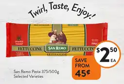 Foodworks San Remo Pasta offer