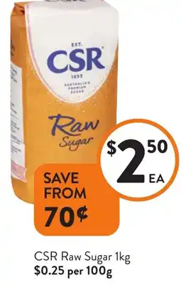 Foodworks CSR Raw Sugar offer