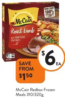 Foodworks McCain Redbox Frozen Meals offer