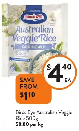Foodworks Birds Eye Australian Veggie Rice offer