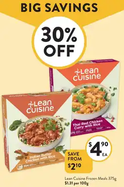 Foodworks Lean Cuisine Frozen Meals offer