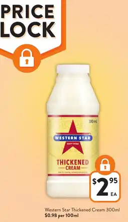 Foodworks Western Star Thickened Cream offer
