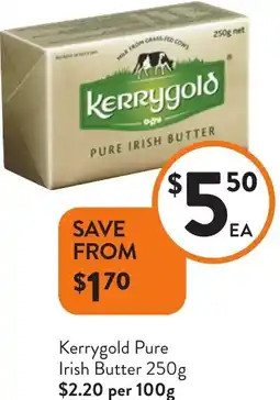 Foodworks Kerrygold Pure Irish Butter offer