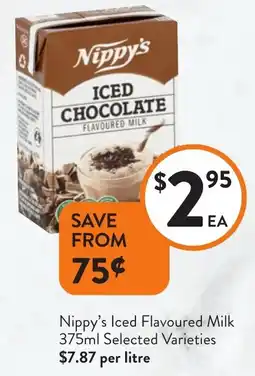 Foodworks Nippy's Iced Flavoured Milk offer
