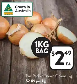 Foodworks Pre-Packed Brown Onions offer