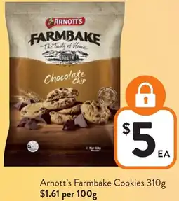 Foodworks Arnott's Farmbake Cookies offer
