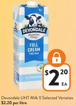Foodworks Devondale UHT Milk offer
