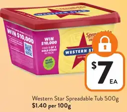 Foodworks Western Star Spreadable Tub offer