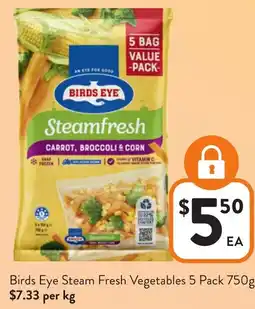 Foodworks Birds Eye Steam Fresh Vegetables offer
