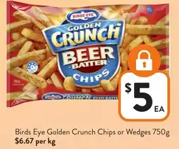 Foodworks Birds Eye Golden Crunch Chips or Wedges offer