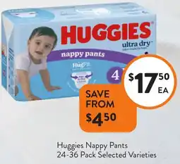 Foodworks Huggies Nappy Pants offer