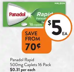 Foodworks Panadol Rapid offer