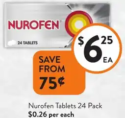 Foodworks Nurofen Tablets offer