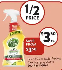 Foodworks Pine O Cleen Multi-Purpose Cleaning Spray offer