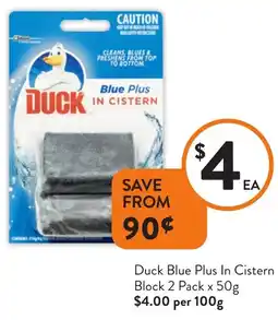 Foodworks Duck Blue Plus In Cistern Block offer