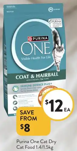 Foodworks Purina One Cat Dry Cat Food offer