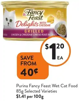 Foodworks Purina Fancy Feast Wet Cat Food offer