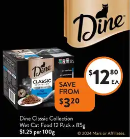 Foodworks Dine Classic Collection Wet Cat Food offer