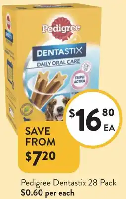 Foodworks Pedigree Dentastix offer