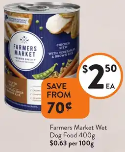 Foodworks Farmers Market Wet Dog Food offer