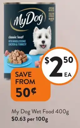 Foodworks My Dog Wet Food offer