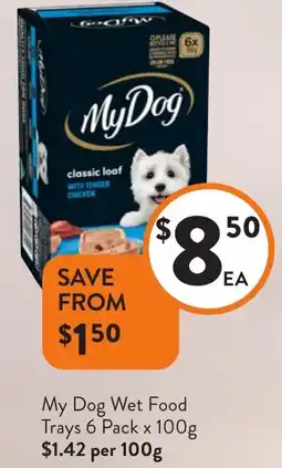 Foodworks My Dog Wet Food Trays offer