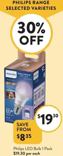 Foodworks Philips LED Bulb offer