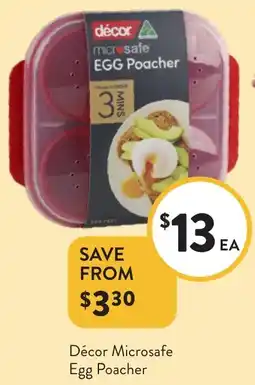 Foodworks Décor Microsafe Egg Poacher offer