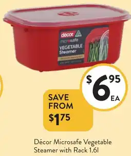 Foodworks Décor Microsafe Vegetable Steamer with Rack offer