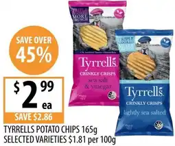 Supabarn Tyrrells potato chips offer