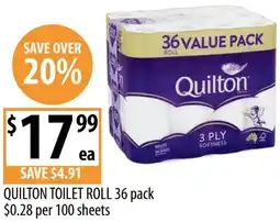 Supabarn Quilton toilet roll offer