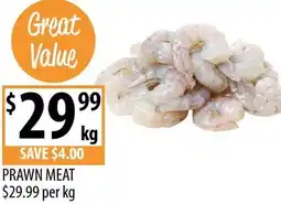 Supabarn Prawn meat offer