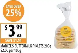 Supabarn Marcel's buttermilk piklets offer
