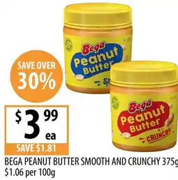Supabarn Bega peanut butter smooth and crunchy offer