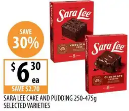 Supabarn SARA LEE CAKE AND PUDDING offer