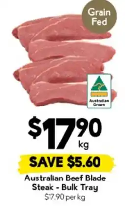 Drakes Beef Blade Steak - Bulk Tray offer