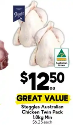 Drakes Steggles Australian Chicken Twin Pack offer