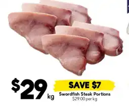 Drakes Swordfish Steak Portions offer