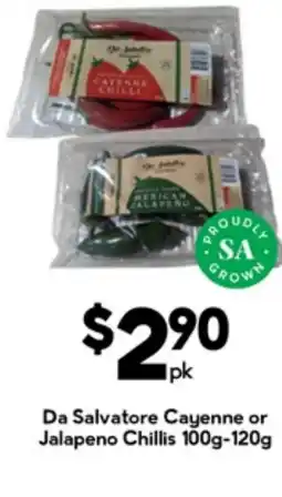 Drakes Da Salvatore Cayenne or Jalapeno Chillis offer